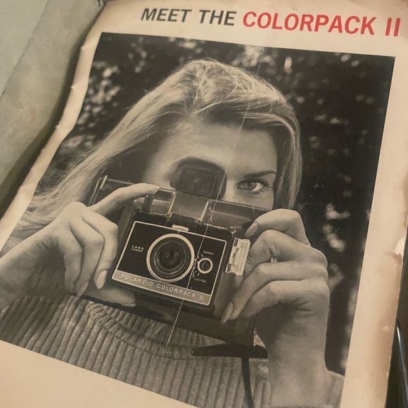 1969 Polaroid Color IIwith bag manual and camera - mint!Prop decor gift